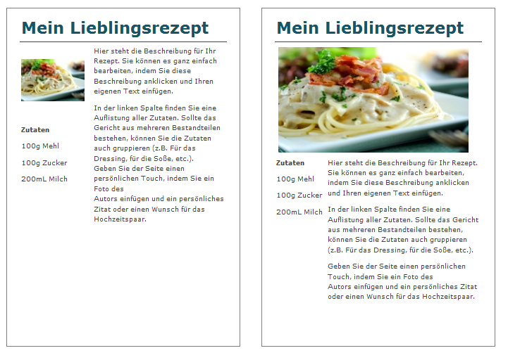 Rezept backofen: Kochbuch selber gestalten